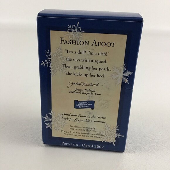 Hallmark Keepsake Christmas Ornament Fashion Afoot #3 Mouse Shoe Vintage 2002 - Picture 3 of 6